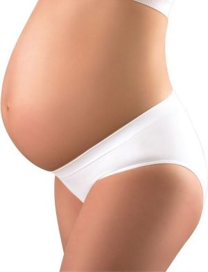 BabyOno Majtki ciążowe białe S 1
