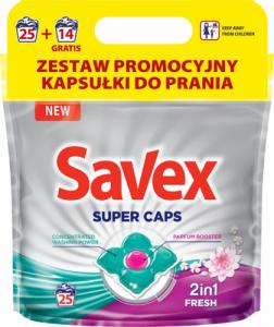 Savex SAVEX Kapsulki do prania 2w1 COLOR 25 szt. + FRESH 14 szt. GRATIS 1