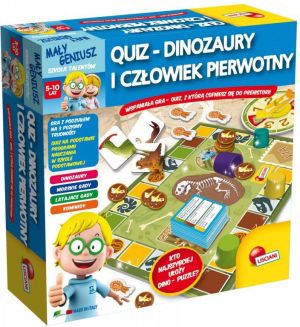 Lisciani Maly Geniusz, Quiz - Dinozaury i czlowiek pierwotny - P54374 1