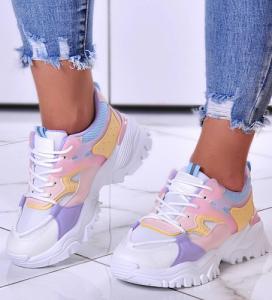 Kolorowe buty sportowe na wiosnę /A6-3 10827 T537/ 38 1