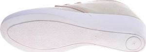 Pantofelek24 Wiązane beżowe tenisówki na koturnie /B1-3 11147 S197/ 38 6