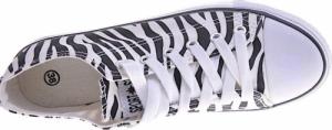 Pantofelek24 Pasiaste trampki damskie ZEBRA /G5-2 3214 T193/ 38 8