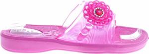 Pantofelek24 Basenowe klapki dla dziewczynki Różowe /F7-1 11313 S094/ 34 1