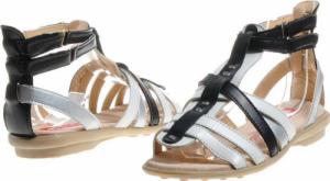 Pantofelek24 Dziecięce sandały paseczki Czarne /C6-2 4643 T007/ 34 5