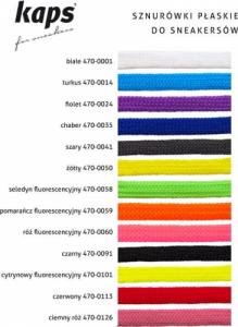 Kaps Sznurówki Płaskie Do Tenisówek 120cm 13 kolorów (biały) 2