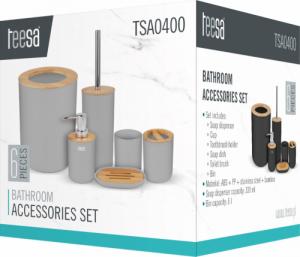 Teesa Zestaw akcesoriów łazienkowych Teesa czarny 9