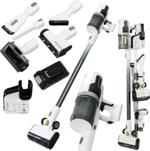 Odkurzacz pionowy Greenworks 24V odkurzacz domowy Greenworks GD24SVK4D zestaw ładowarka + aku 4Ah 18