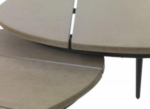 Jysk Stoliki ogrodowe VEBBESTRUP naturalny 3