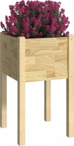 vidaXL Donice ogrodowe, 2 szt., 40x40x70 cm, lite drewno sosnowe 3