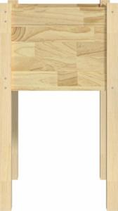 vidaXL Donice ogrodowe, 2 szt., 40x40x70 cm, lite drewno sosnowe 5