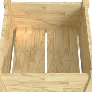 vidaXL Donice ogrodowe, 2 szt., 40x40x70 cm, lite drewno sosnowe 6