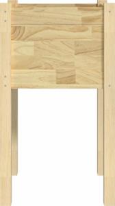 vidaXL Donica ogrodowa, 40x40x70 cm, lite drewno sosnowe 5