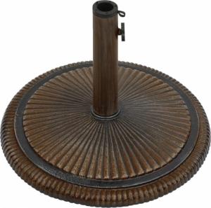 vidaXL Podstawa pod parasol, brązowa, 45x45x30 cm, żeliwo 3