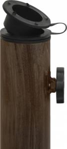 vidaXL Podstawa pod parasol, brązowa, 45x45x30 cm, żeliwo 4