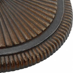 vidaXL Podstawa pod parasol, brązowa, 45x45x30 cm, żeliwo 5