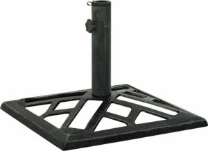 vidaXL Podstawa pod parasol, zielona, 44x44x31 cm, żeliwo 2