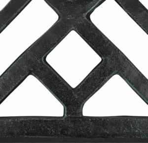 vidaXL Podstawa pod parasol, zielona, 44x44x31 cm, żeliwo 4