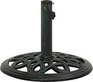 vidaXL Podstawa pod parasol, zielona, 40x40x32 cm, żeliwo 2