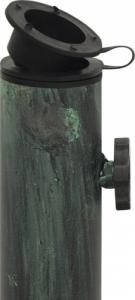 vidaXL Podstawa pod parasol, zielona, 40x40x32 cm, żeliwo 6