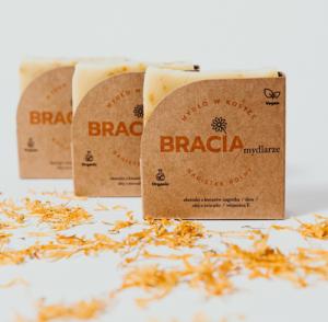 Bracia Mydlarze Nagietek polny mydło w kostce 110g 3