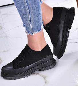 Pantofelek24 Czarne buty damskie na platformie /A8-2 11453 W203/ 37 1