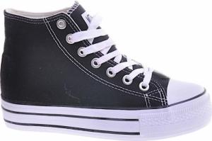 Wysokie czarne trampki na platformie /E8-2 11564 T079/ 37 3