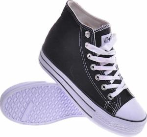 Wysokie czarne trampki na platformie /E8-2 11564 T079/ 37 6