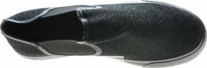 Pantofelek24 Trampki wsuwane damskie CZARNE /C2-2 4994 S089/ 38 5