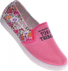 Pantofelek24 Kolorowe damskie tenisówki slip on Różowe /E5-3 4920 S098/ 39 3