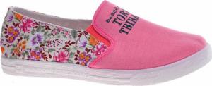 Pantofelek24 Kolorowe damskie tenisówki slip on Różowe /E5-3 4920 S098/ 39 4