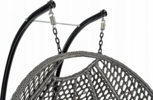 Corciano FOTEL WISZĄCY ROSAII DWUOSOBOWY KOSZ KOKON PREMIUM 2