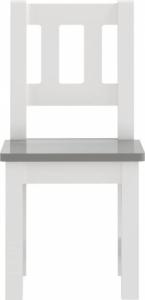 vidaXL vidaXL 3-cz. zestaw dziecięcy, stolik i krzesła, biało-szare, MDF 5