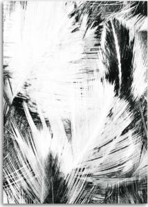 CaroGroup Obraz na płótnie, Abstrakcja czarno-biała 40x60 1