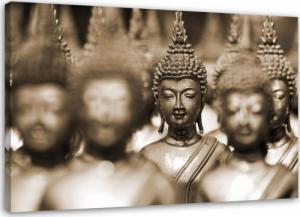 CaroGroup OBRAZ NA PŁÓTNIE Brązowy Buddha Feng Shui 100x70 1