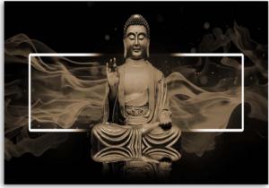 CaroGroup FOTOOBRAZ NA PŁÓTNIE Brązowy Buddha Zen Spa 100x70 1