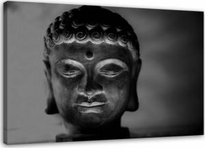 CaroGroup OBRAZ NA PŁÓTNIE DO SALONU Buddha POSĄG 100x70 1