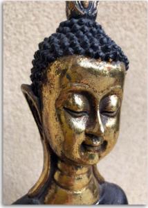 CaroGroup OBRAZ NA PŁÓTNIE Buddha Złoty Spa Zen 70x100 1