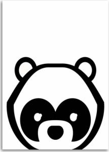CaroGroup OBRAZ DO POKOJU DZIECKA Panda Miś Zwierzęta 70x100 1