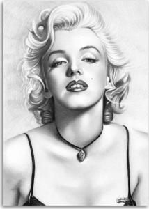 CaroGroup OBRAZ NA PŁÓTNIE Marilyn Monroe Aktorka 70x100 1