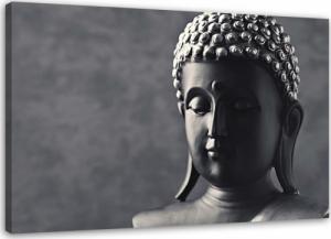 CaroGroup OBRAZ NA PŁÓTNIE Zen Buddha na szarym tle 100x70 1