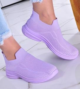 Liliowe wsuwane sneakersy damskie /G11-3 11490 W394/ 36 1