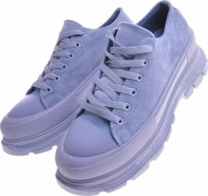 Pantofelek24 Niebieskie buty damskie na platformie /F6-3 11469 W203/ 40 7