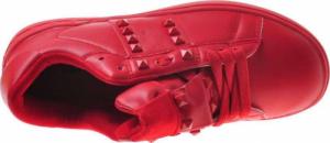 Pantofelek24 Sznurowane czerwone trampki z ćwiekami /D2-3 7886 S098/ 38 7