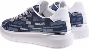 Granatowe trampki creepersy z wiązaniami /D4-3 11080 W204/ 39 7