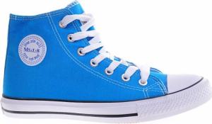 Wysokie niebieskie trampki /F2-1 11089 T100/ 38 3