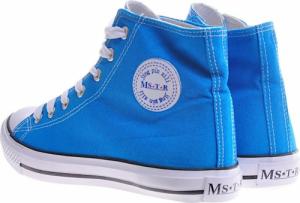 Wysokie niebieskie trampki /F2-1 11089 T100/ 38 6