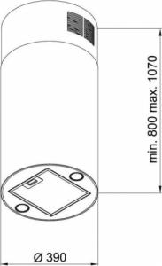 Okap MAAN Okap MAAN Elba 39 cm new gold złoty (połysk) 2