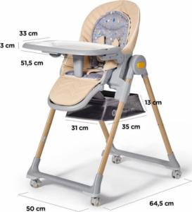 KinderKraft Kinderkraft krzeselko do karmienia LASTREE wood 5