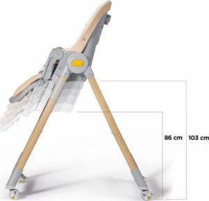 KinderKraft Kinderkraft krzeselko do karmienia LASTREE wood 6