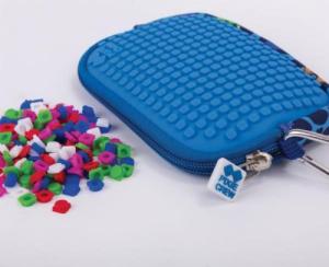 Piórnik Cass film Saszetka na Suwak Dinozaury z niebieskim panelem 7